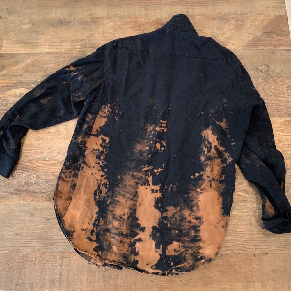 Reverse Tie-Dye button up